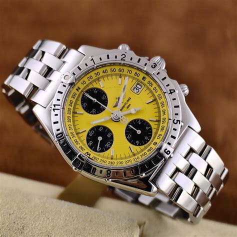 breitling chronomat longitude yellow